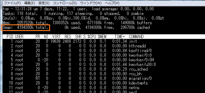 AWS EC2 Swap 領域 作成