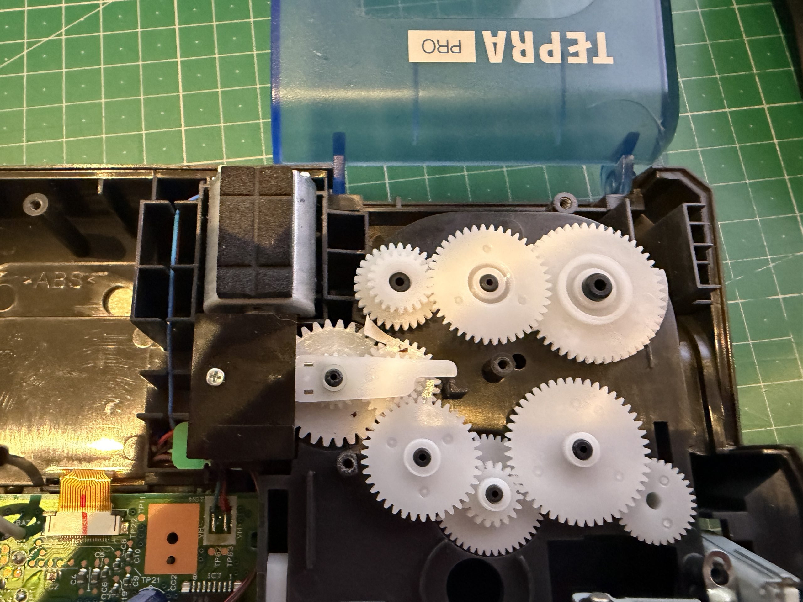 テプラ カッター異常 SR220